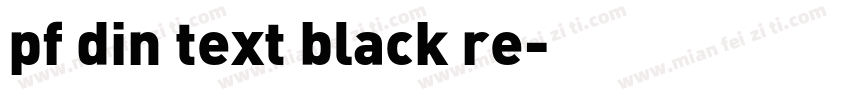 pf din text black re字体转换